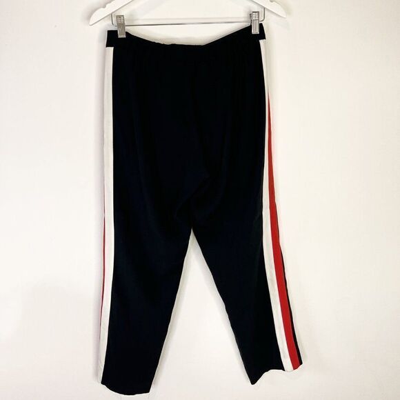 Aritzia Babaton Cohen Black Pull On Trouser Pants with Side Stripe - Picture 1 of 5